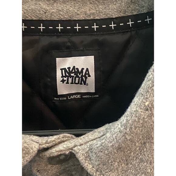 vtg IN4MATION Wool Shirt Jacket m large - Picture 8 of 13